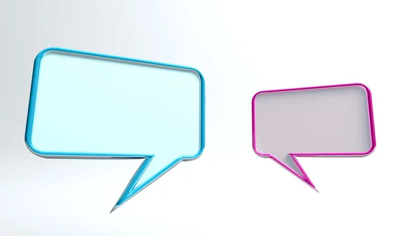 2 conversation icons — Stock Photo, Image