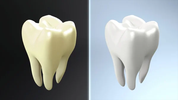 Сравнение зубов — стоковое фото
