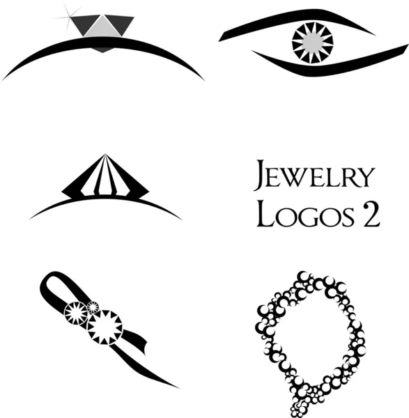 Ювелірні вироби логотипи 2 — стоковий вектор
