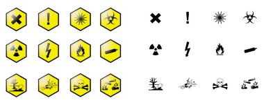 Chemical pictograms clipart