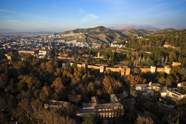 La Alhambra, en Granada, España Imágenes de stock libres de derechos