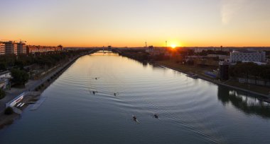nehir guadalquivir havadan görünümü
