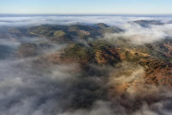 Stock image Aerial view of landscape with clouds