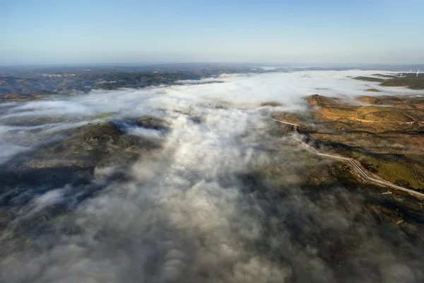 Stock image Aerial view of landscape with clouds