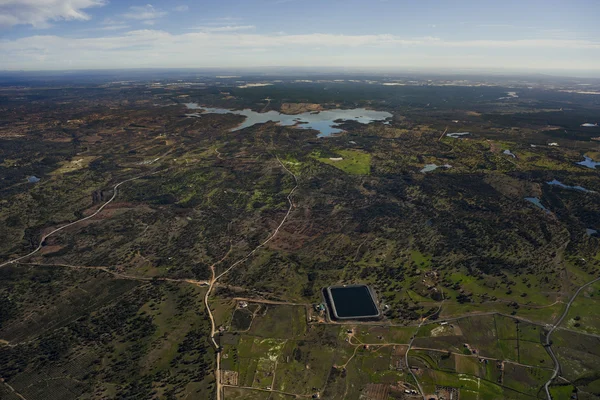 Vista aérea del campo de Andalucía — Foto de Stock