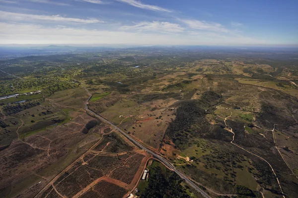 Veduta aerea della campagna andalusa — Foto Stock