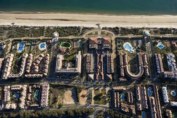 Vista aérea da praia Islantilla — Fotografia de Stock
