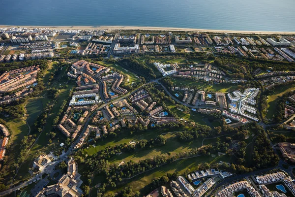 Vista aérea da praia Islantilla — Fotografia de Stock