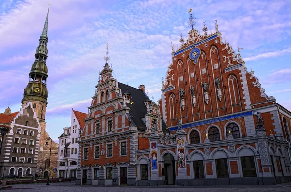 Riga, Letónia - Casa dos cravos Fotografia De Stock