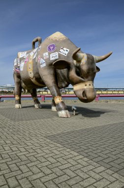 The traveler cow of Ventspils - Latvia clipart