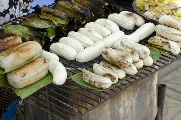 Grilled bananas Stock Image