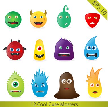Cute Monsters clipart