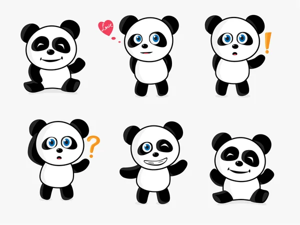 stock vector Cute Panda