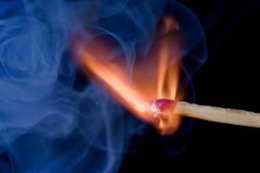 Burning match clipart