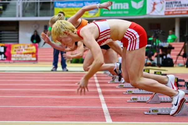 Linec gugl halové atletické setkání 2011 — Stock fotografie