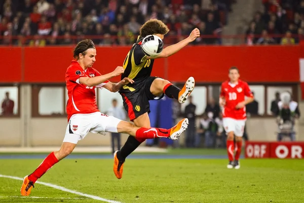 Austria vs. Belgium — Stock Photo, Image