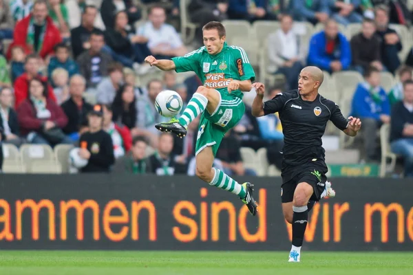 Sk rapid vs valencia fc — Zdjęcie stockowe