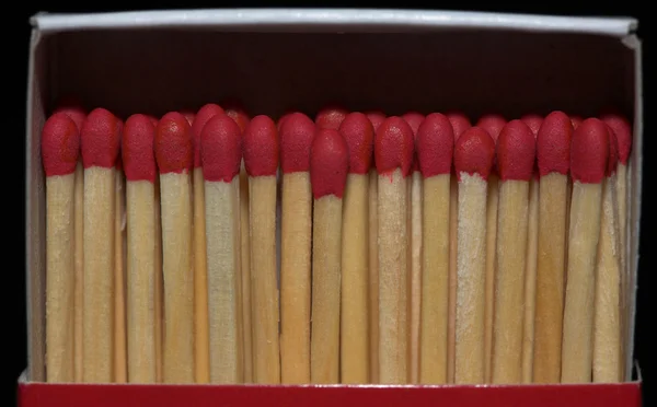Match sticks in a row — Stock Photo, Image