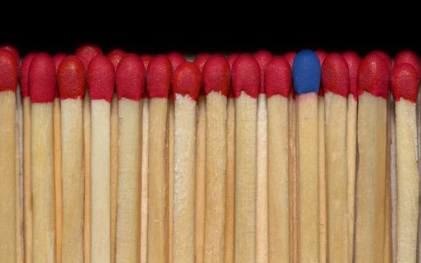Match sticks in a row — Stock Photo, Image