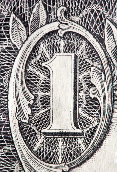 Uma nota de um dólar — Fotografia de Stock