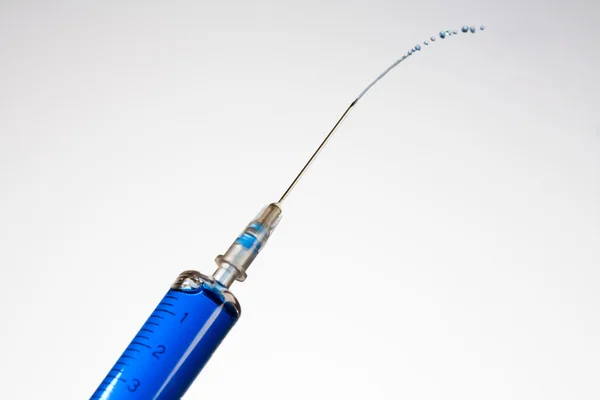 Skleněná injekční stříkačka — Stock fotografie