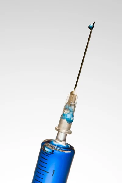 Skleněná injekční stříkačka — Stock fotografie