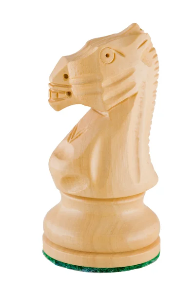 Peça de xadrez - cavaleiro branco — Fotografia de Stock