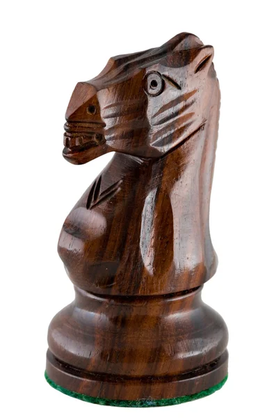 Chess piece - black knight — Stock Photo, Image