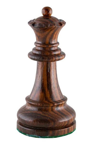 Pieza de ajedrez - reina negra — Foto de Stock