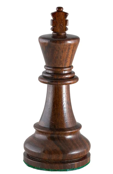 Σκάκι βασιλιά κομμάτι - μαύρο — Φωτογραφία Αρχείου