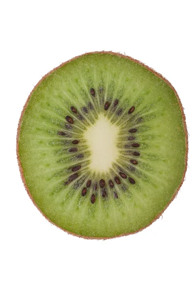 stock image Macro shot of a kiwi isolated on white