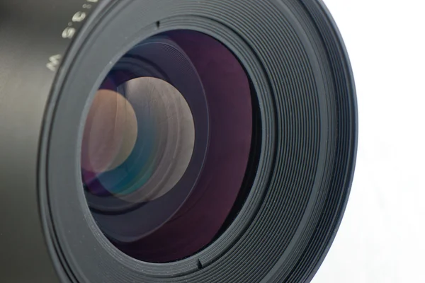 Primer plano de la lente frontal de una cámara de formato medio —  Fotos de Stock