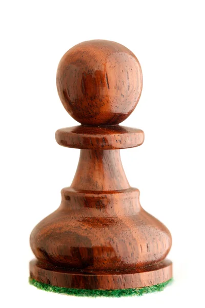 Peça de xadrez - peão preto — Fotografia de Stock