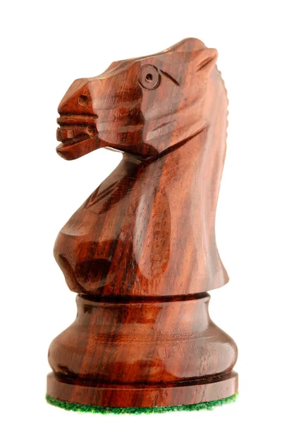 Chess piece - black knight — Stock Photo, Image