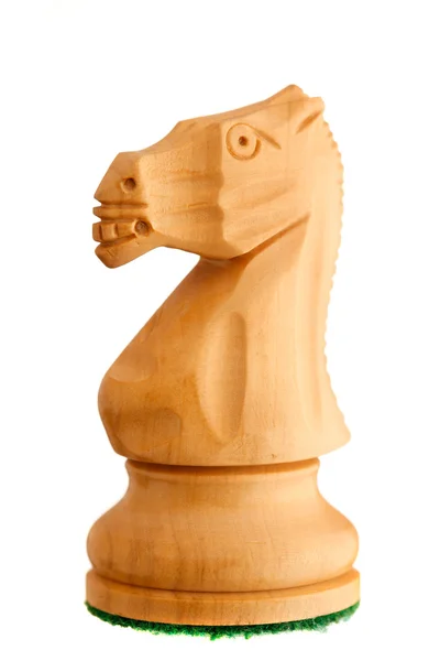 Pieza de ajedrez - Caballero blanco — Foto de Stock