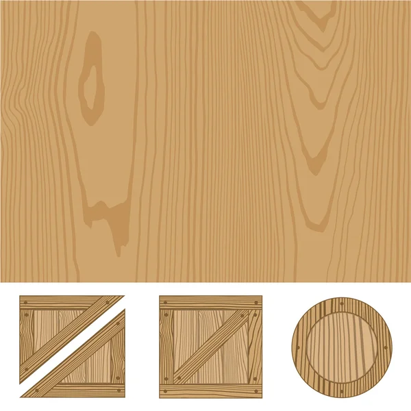 Textura de madera Vector Fondo — Vector de stock