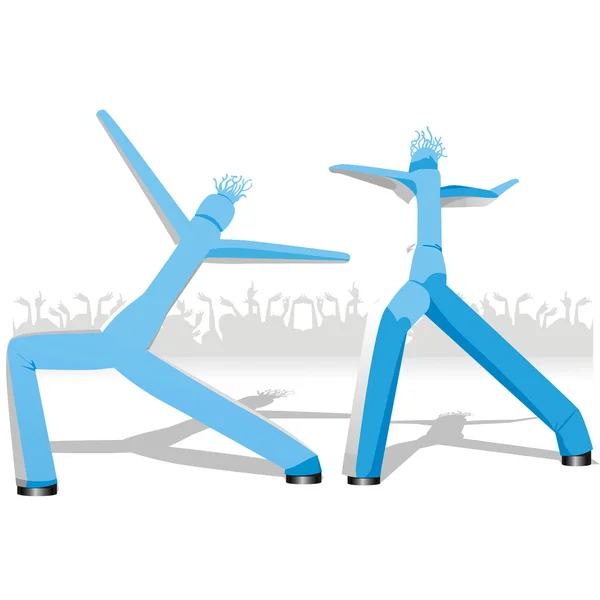 stock vector Dancing manikins