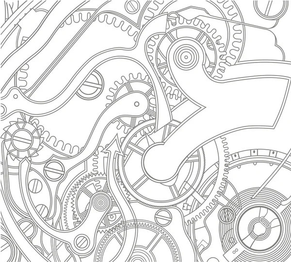 Seamless pattern of gears — Stock Vector