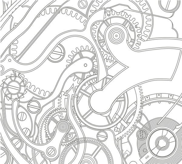 Бесшовный рисунок передач
