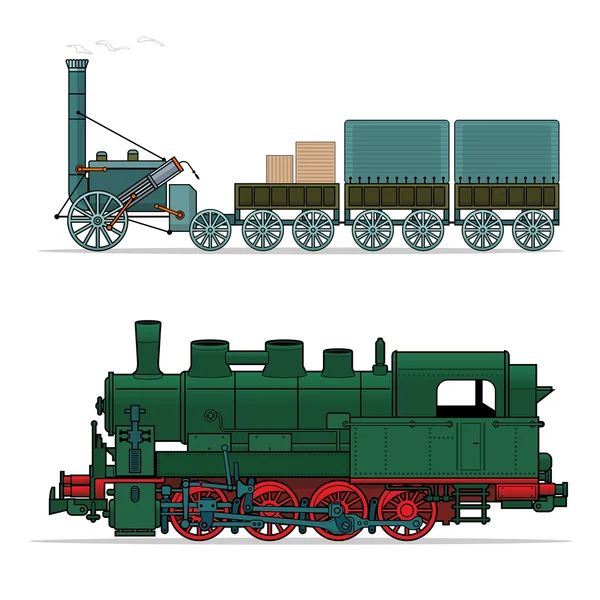 Tren (ilustración vectorial ) — Vector de stock