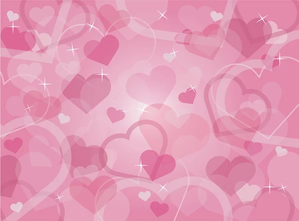 Valentýn srdce pozadí — Stockový vektor