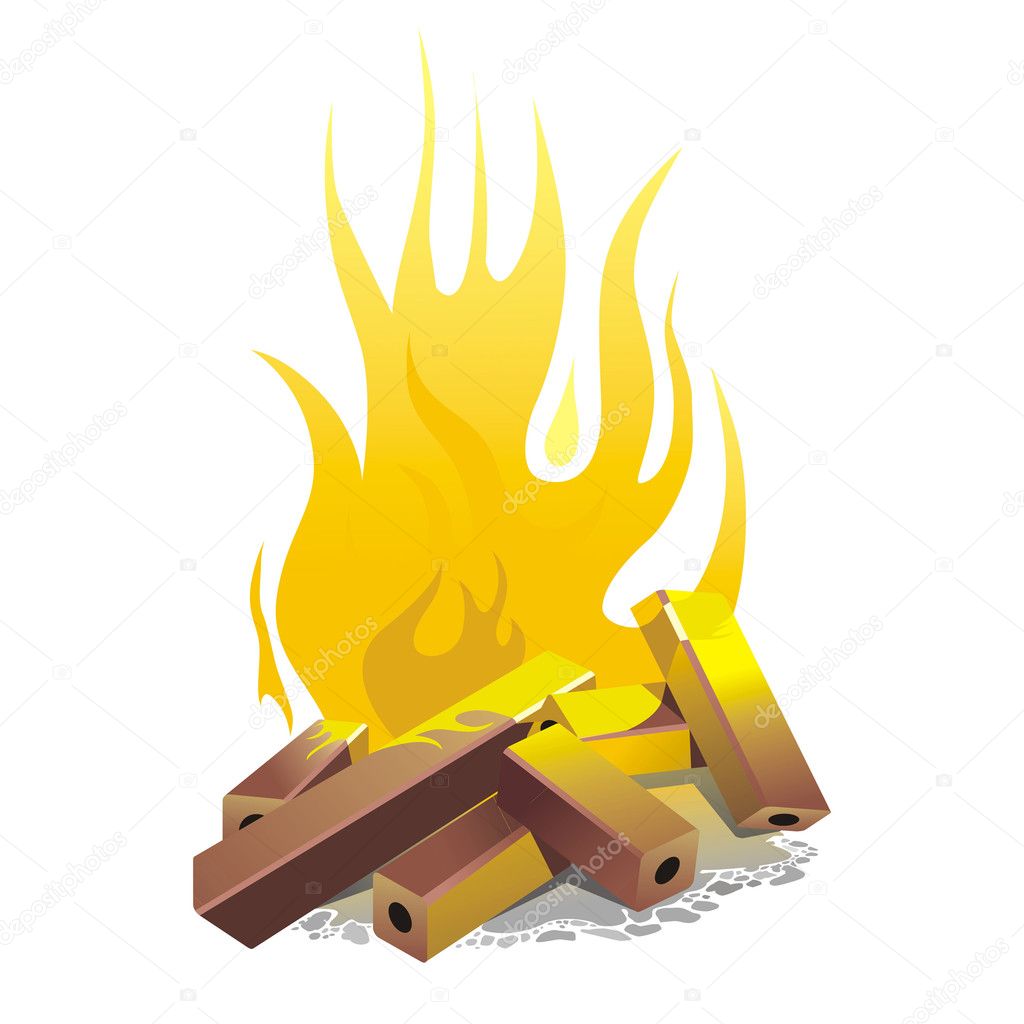 Campfire. vector illustration