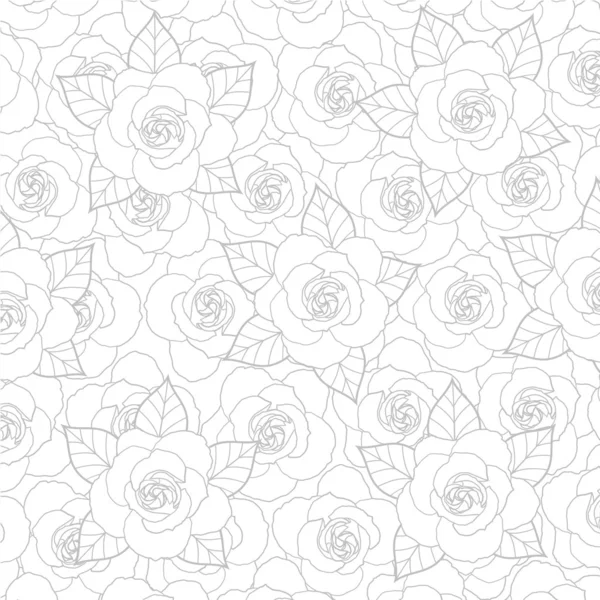 stock vector Seamless roses pattern