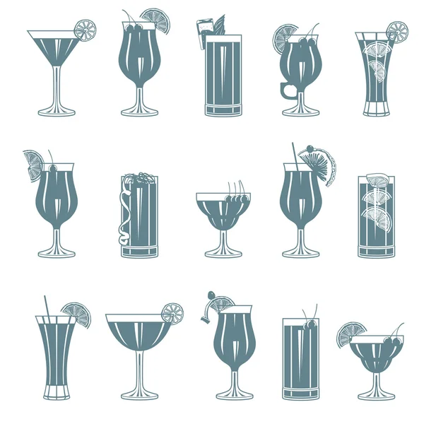 Cocktail set — Stock Vector