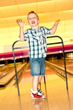 Bowling boy clipart