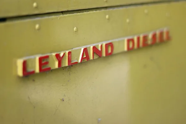 Leyland-Dieselplakette — Stockfoto