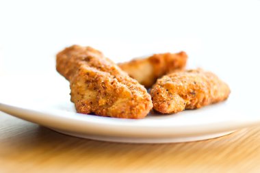 Plate of chicken nuggets clipart