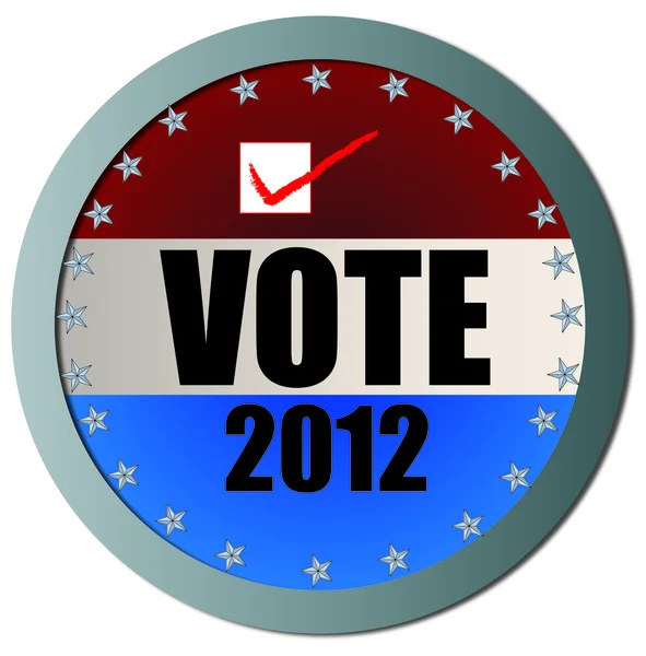 Votar 2012 Botón Web — Vector de stock