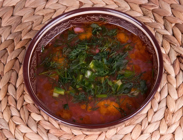 Traditionell soppa kharcho — Stockfoto