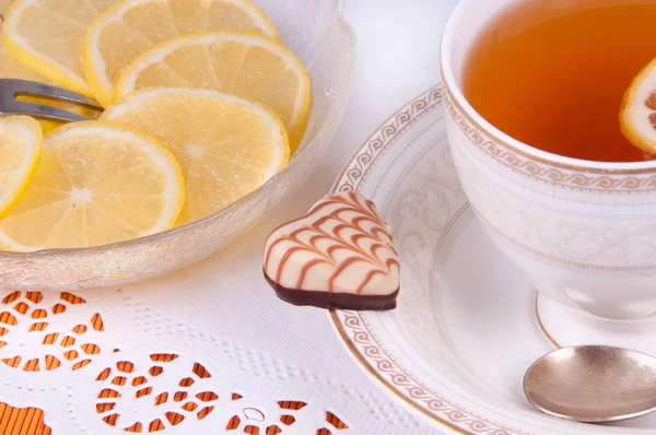 Tea with Lemon — Stock Photo, Image